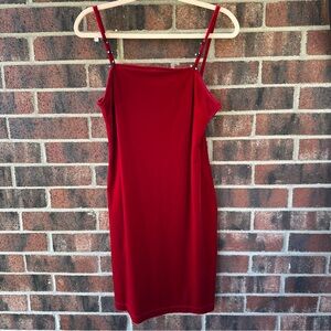 Sm Y2K Vintage Red Velvet Mini Dress Black Roses No Boundaries Romantic *Read*